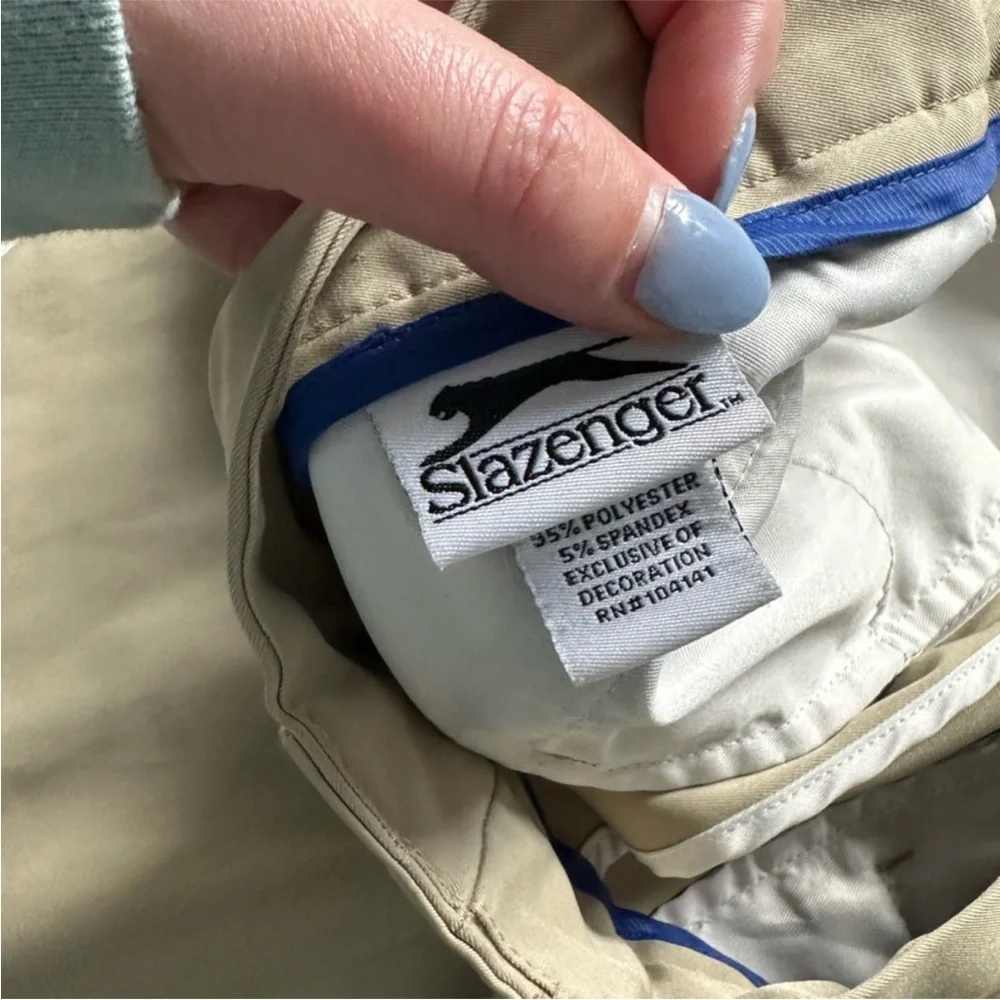 Bundle of 2 - Slazenger Tan Khaki Slazenger Men’s Golf Shorts Size 34
